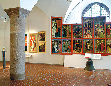 Colonna di suevite nel Museo civico Stadtmuseum di Nördlingen